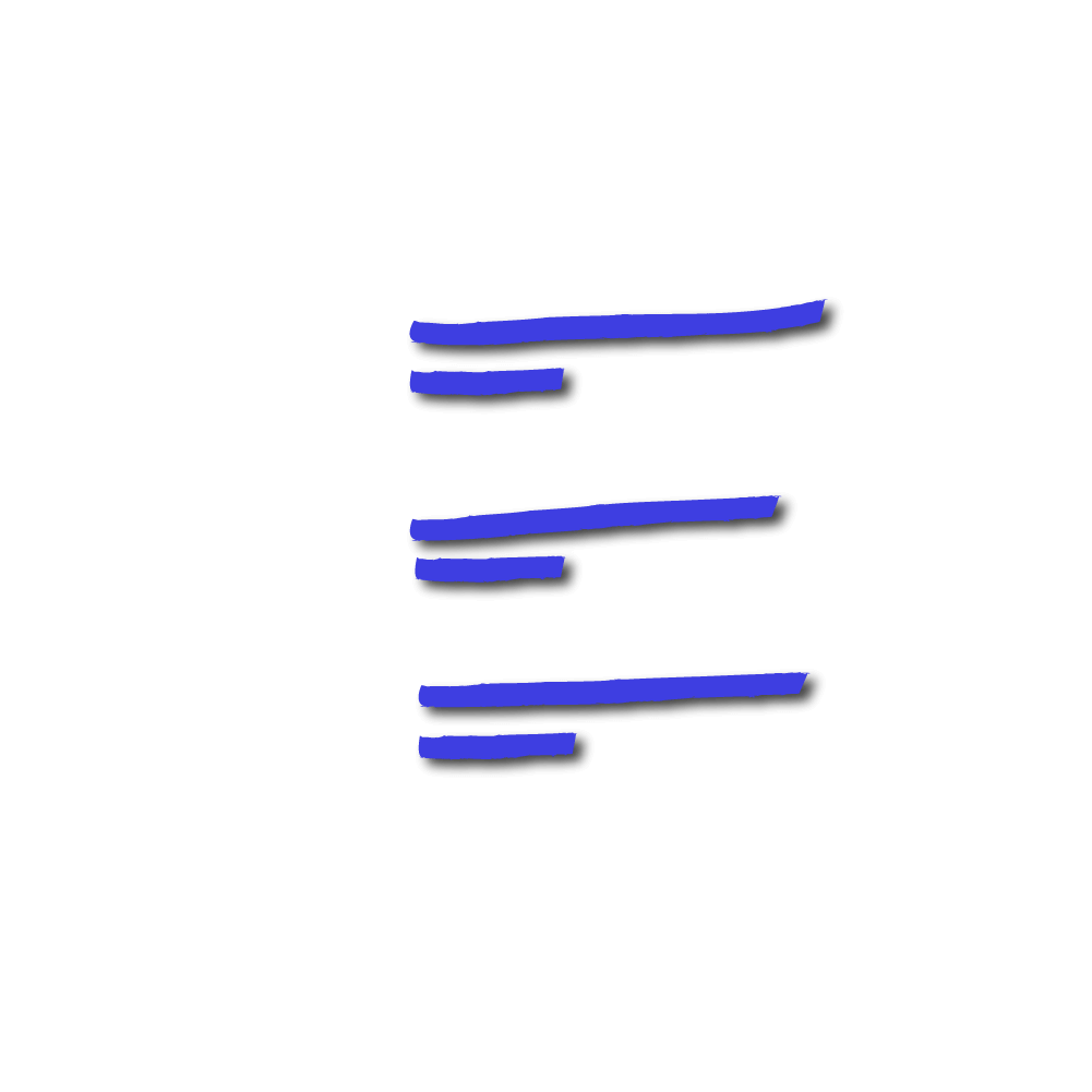 A drawing of a partially filled to-do list. middle